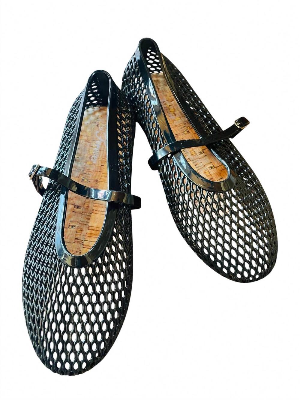 NEW FOREVER women's jelly mary jane flat shoes in black